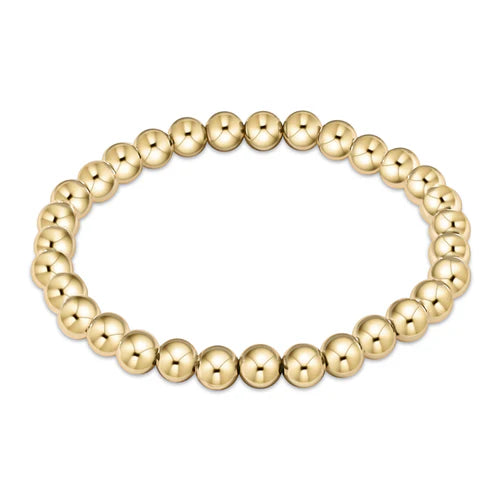 eNewton Bracelet - Extends - Classic Gold 6mm Bead Bracelet