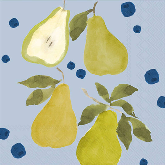 Boston International - Paper Cocktail Napkins Pack of 20 Pears
