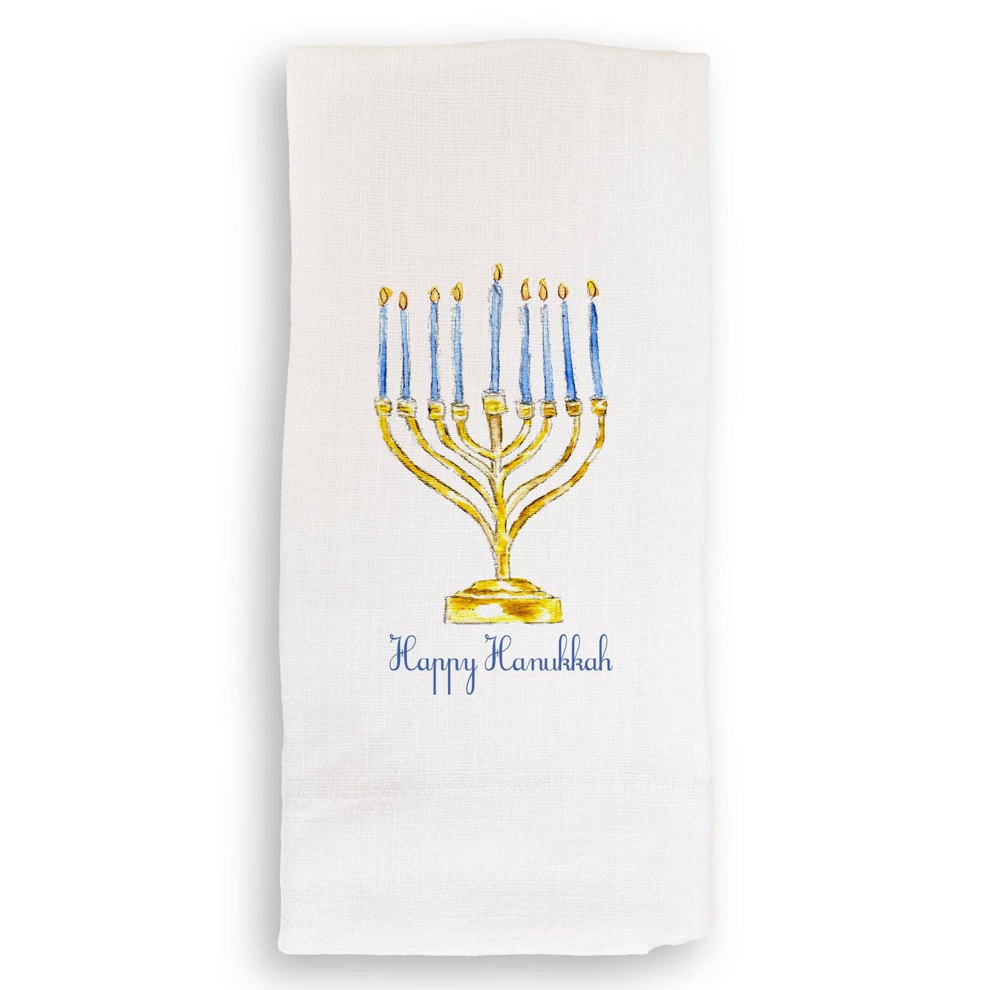 Menorah with Happy Hanukkah