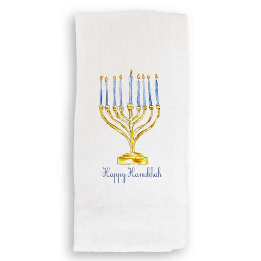 Menorah with Happy Hanukkah