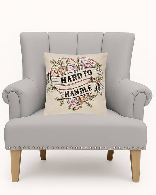 Peking Handicraft - Hard To Handle Embroidered Pillow - Junk Gypsy