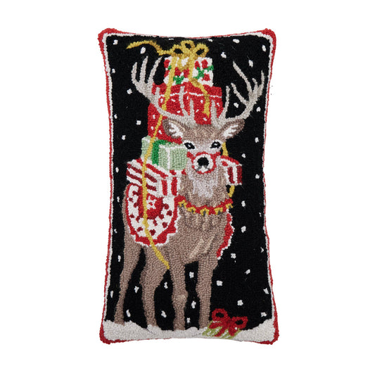 Present Deer Hook Pillow - Mary Lake Thompson