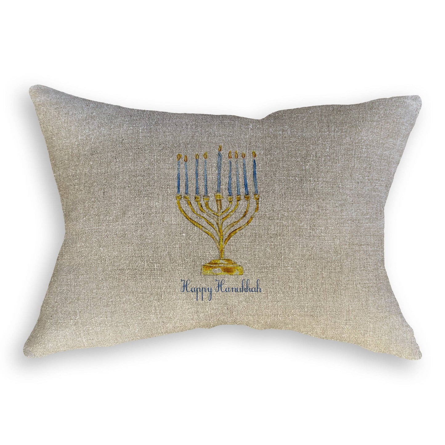 Menorah with Happy Hanukkah