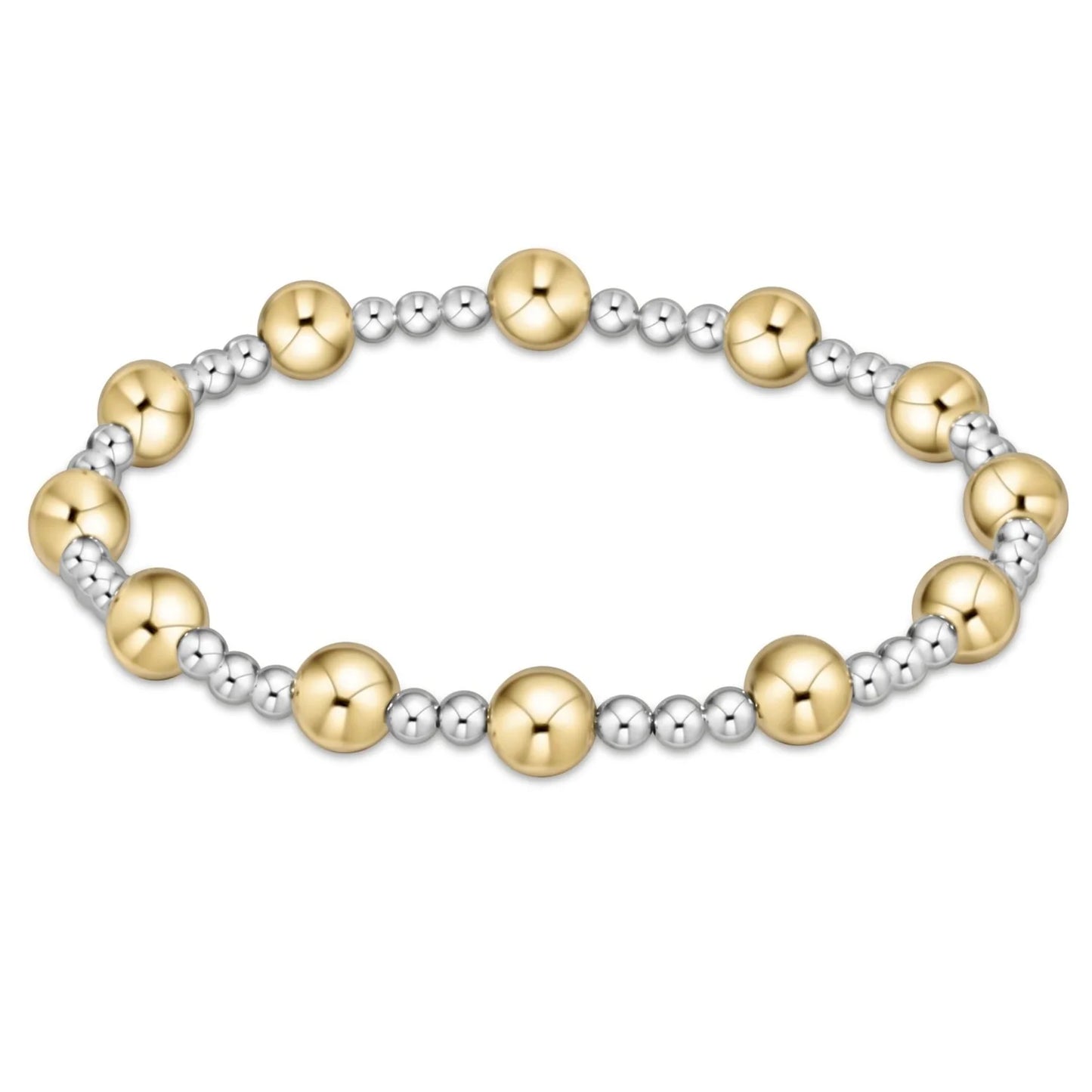eNewton - Classic Sincerity Bracelet (6mm) in Mixed Metal