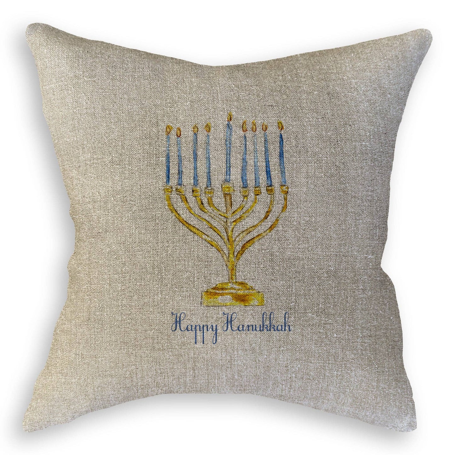 Menorah with Happy Hanukkah