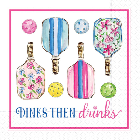 Boston International - Paper Cocktail Napkins 20 Ct Pickleball Party Rosanne Beck