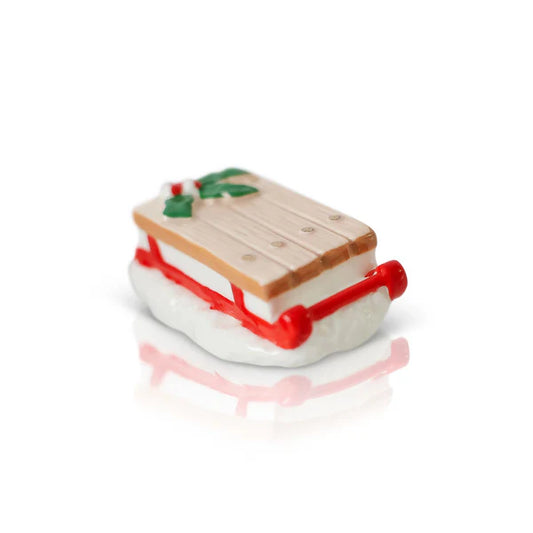 Nora Fleming MIni - Ho Ho Whoa!  (Vintage Sled)
