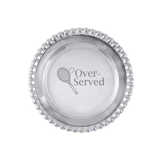 Mariposa Over-Served Beaded Wine Coaster