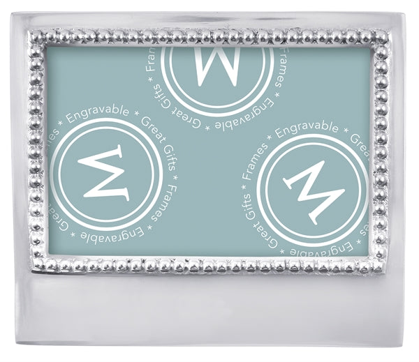 Pearled Engravable 4x6 Picture Frame