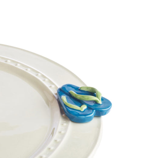 Nora Fleming Flip Flops Mini - Sunning & Funning!