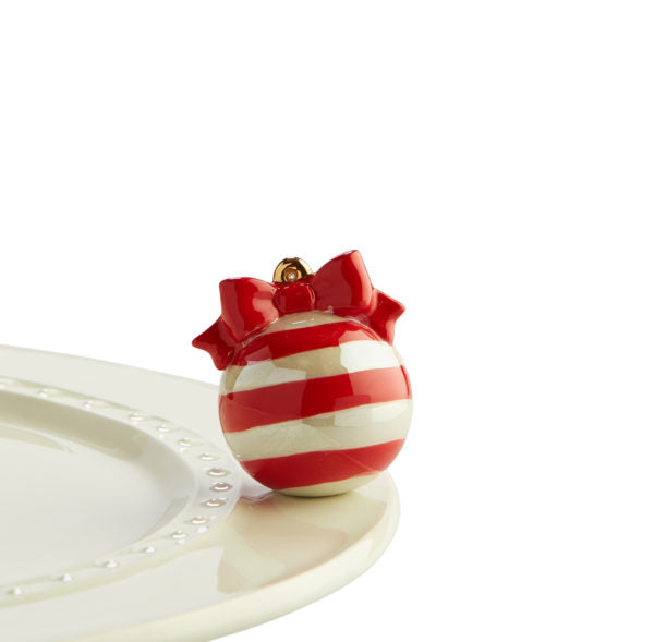 Red Striped Ornament Mini